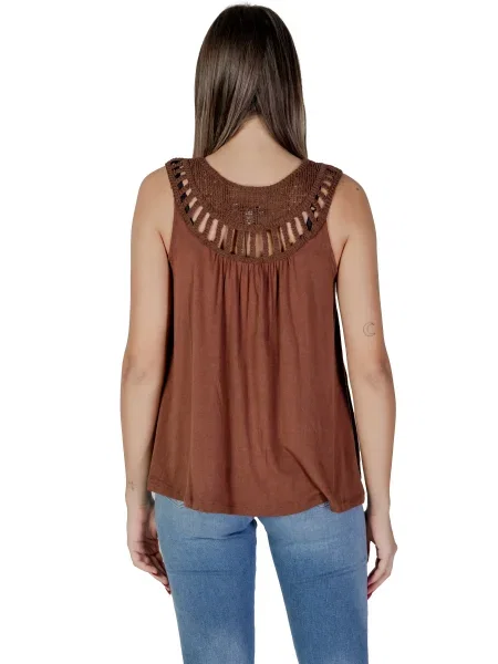 Top B.young bez rękawów brązowy