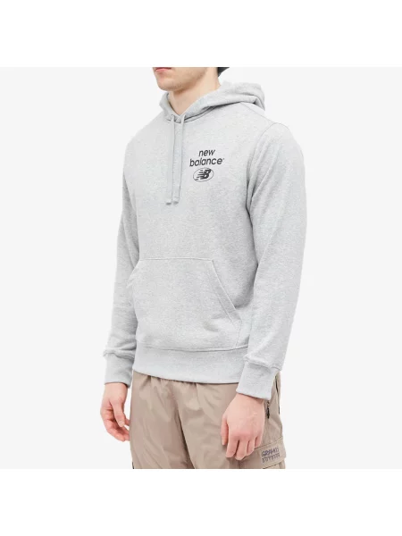 Bluza z kapturem New Balance szara