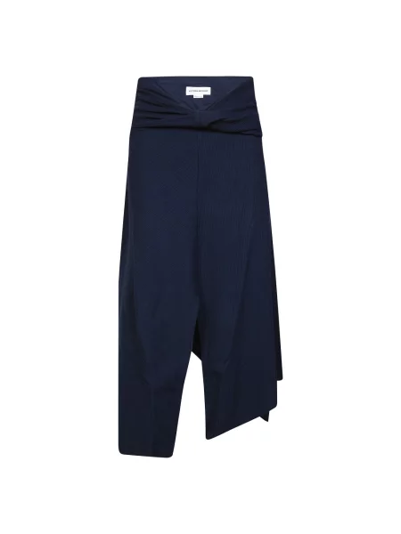Spódnica midi Victoria Beckham niebieska