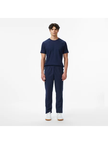 Lacoste T-Shirt Z Okrągłym Dekoltem Oversize granatowy