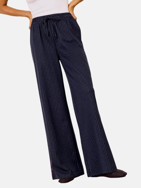 Friends Like These Pantaloni bleumarin alb