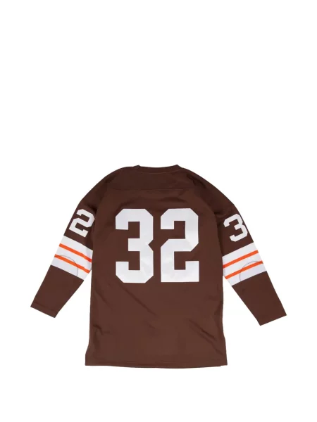 Tricou Mitchell & Ness lung maro