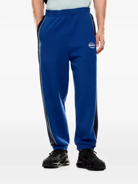 Ριγέ τρέξιμο παντελόνι Ea7 Emporio Armani με σχέδιο μπλε