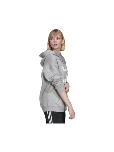 Hanorac cu glugă Adidas gri