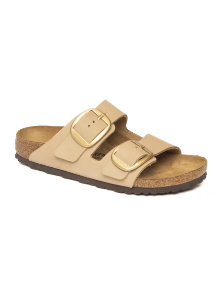 Klapki Birkenstock beżowe