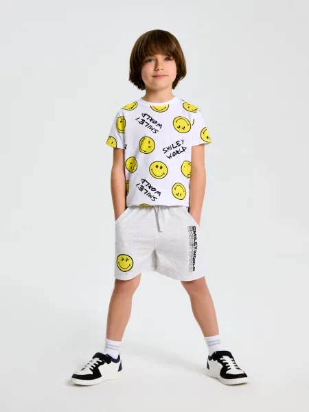 Sinsay Kraťasy SmileyWorld® šedá