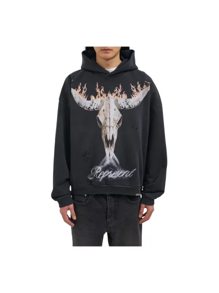 Bluza z kapturem Represent czarna