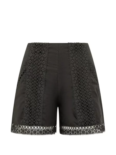 Pantaloni scurți Charo Ruiz Ibiza din dantelă negru