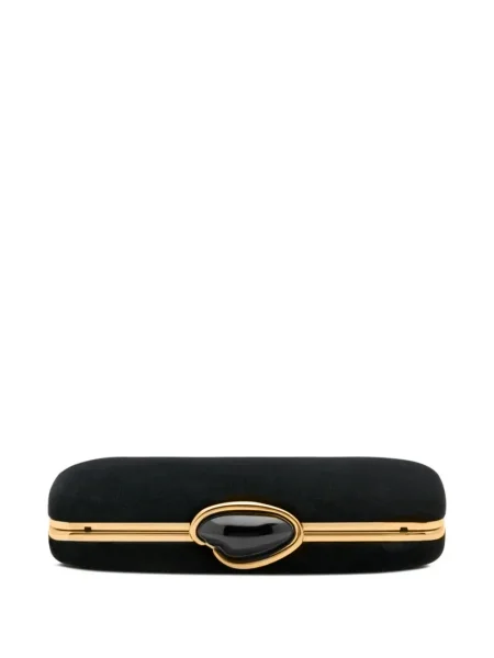 Βελούδινος clutch Oscar De La Renta μαύρο