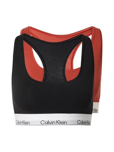 Calvin Klein Underwear Sutien roșu orange / negru alb