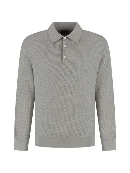 Polo Brioni lung gri