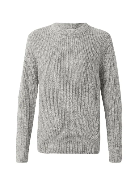 JACK & JONES Pulover JORBLEECKER negru / murdar alb