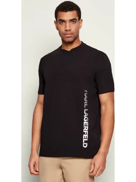 Karl Lagerfeld tricou cu imprimeu negru