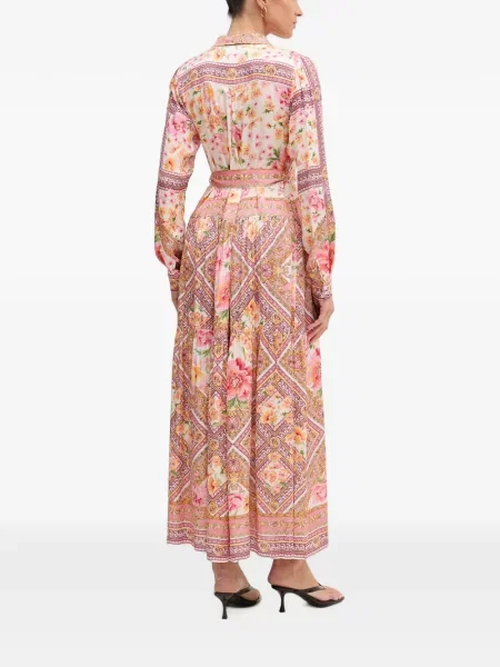 Rochie maxi Hale Bob cu model floral cu imagine roz