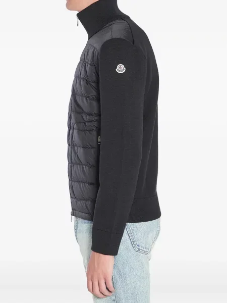 Geacă cu puf Moncler de lână negru