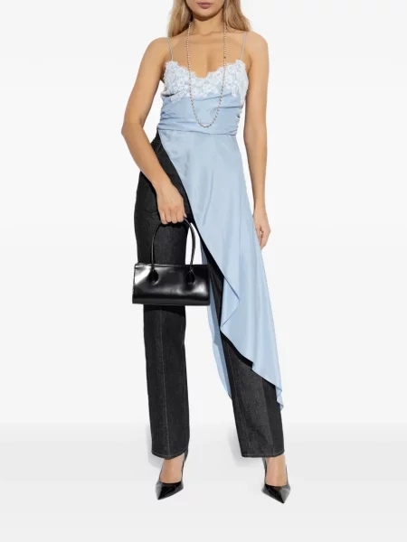 Bluză Moschino din dantelă albastru