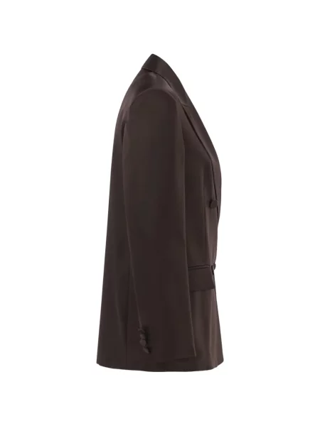 Sacou Max Mara cu două rânduri de nasturi maro