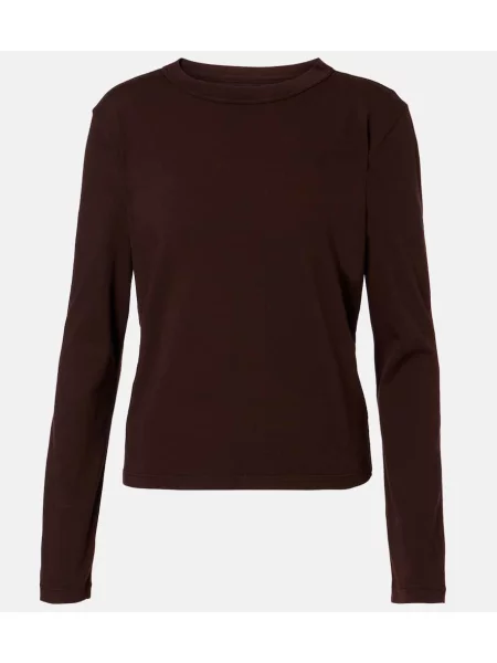 Tricou Velvet de catifea maro