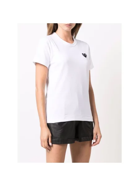 Koszulka Comme Des Garcons z logo biała