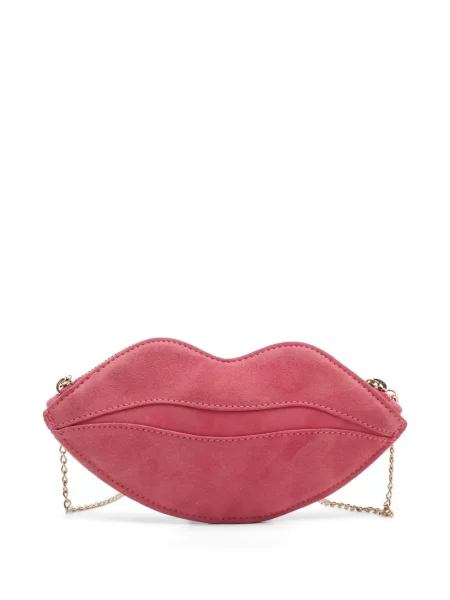 Geantă plic Charlotte Olympia roz