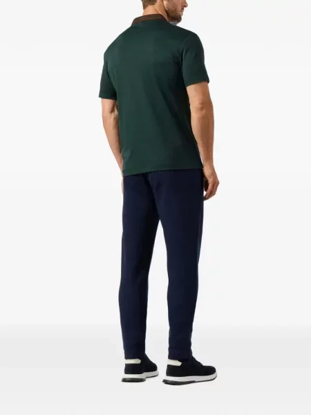 Scurt tricou polo Hackett London verde