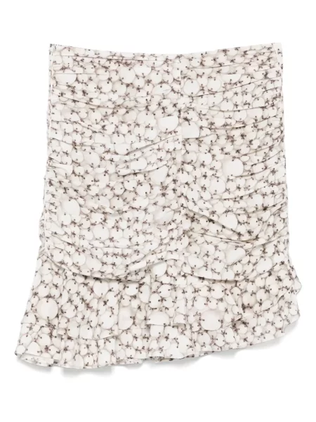 Fusta mini Isabel Marant alb