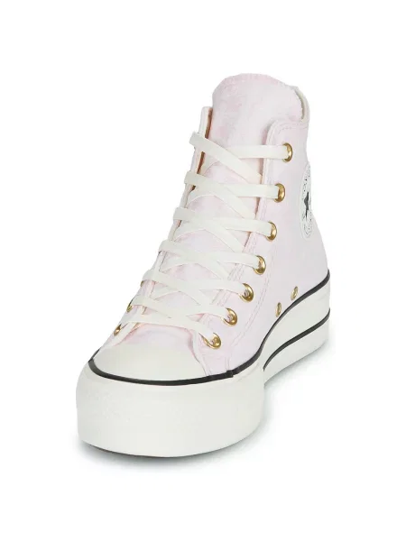 Pantofi Converse cu platformă roz