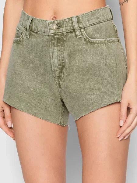Джинсовые шорты Guess зеленые