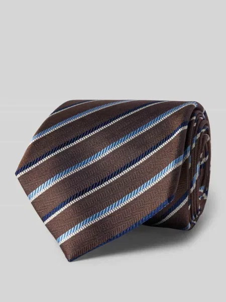 Krawat z jedwabiu ze wzorem na całej powierzchni 8 cm Joop! Collection