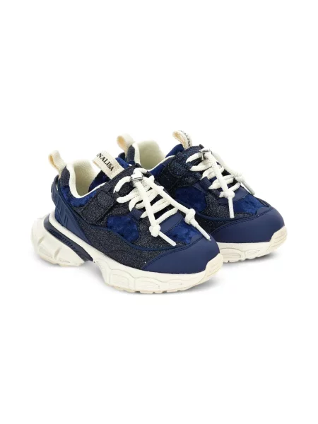 Sneakersy dziecięce Monnalisa niebieskie
