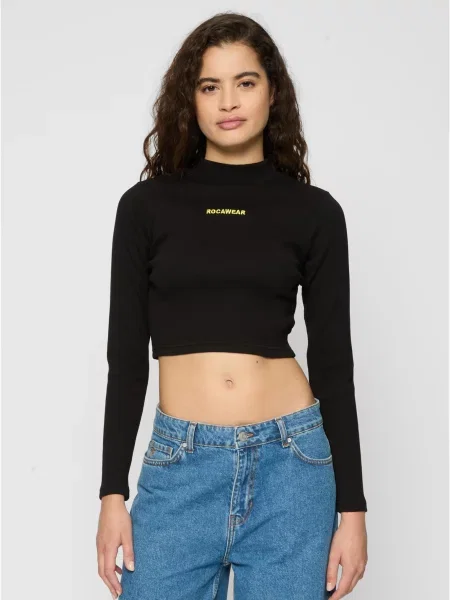Top Rocawear z długim rękawem czarny