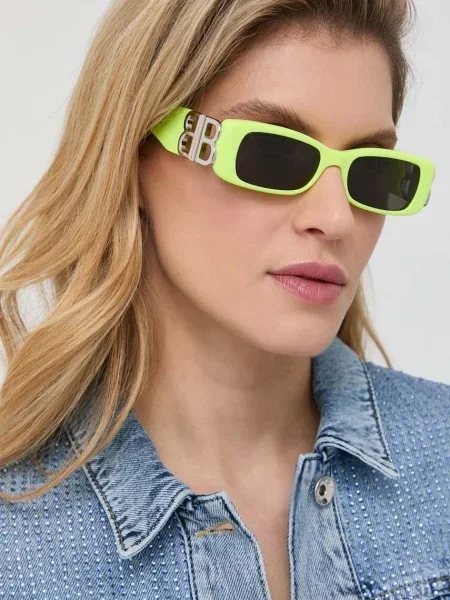 Balenciaga ochelari de soare verde