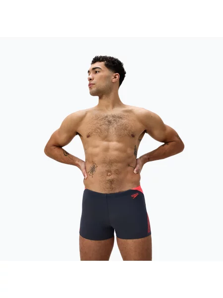 Плавки Speedo Hyper Boom Splice grey lead/neon coral сірі