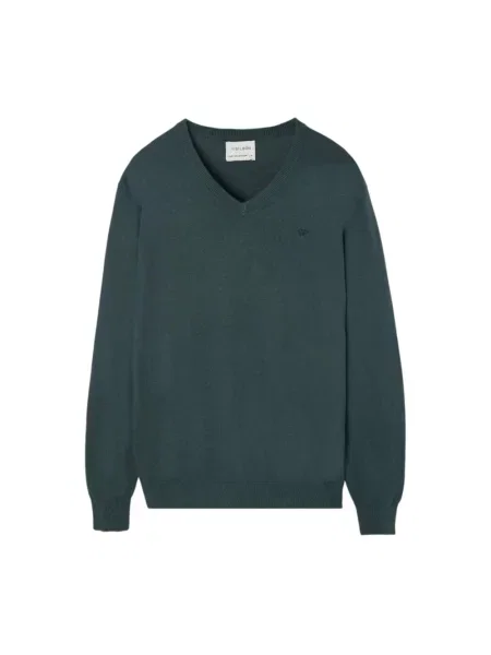 Dzianinowy sweter Silbon zielony
