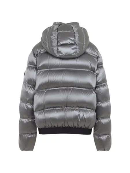 Geacă Moncler cu glugă gri