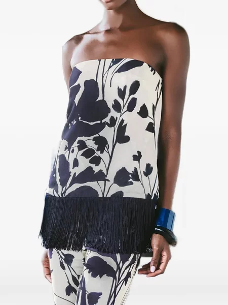 Top Cara Cara cu model floral cu imagine