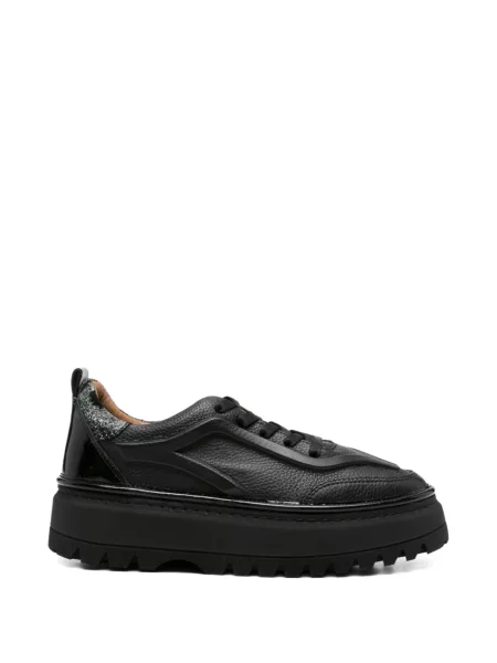 Sneakerși Sergio Moretti Firenze cu platformă negru