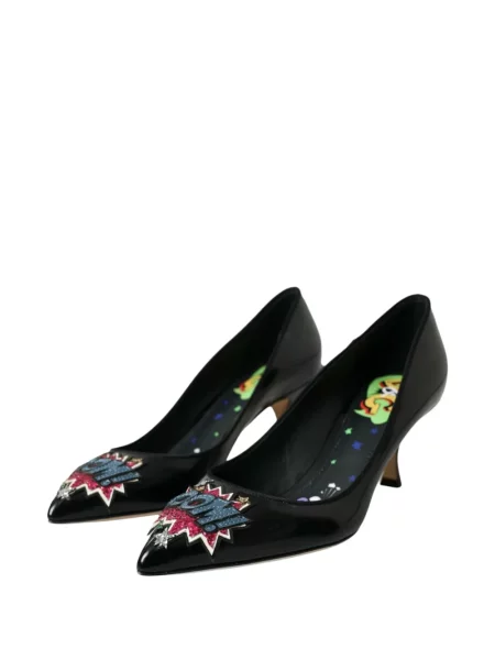 Pantofi cu toc Dolce & Gabbana din piele negru