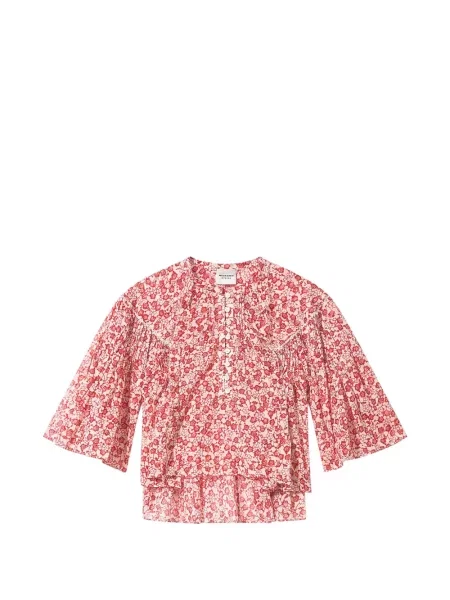 Top Marant Etoile cu model floral cu imagine roșu