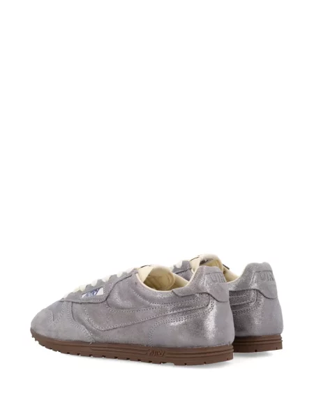 Sneakerși Autry din piele argintiu