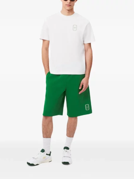 Siuvinėtos šortai Lacoste žalia