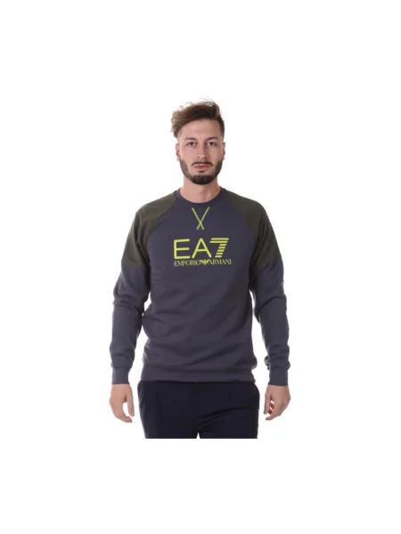 Bluza z kapturem Emporio Armani Ea7 z kapturem szara
