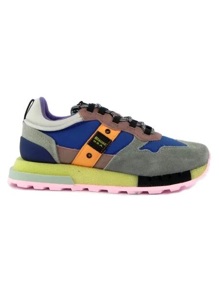 Sneakersy Blauer skórzane niebieskie