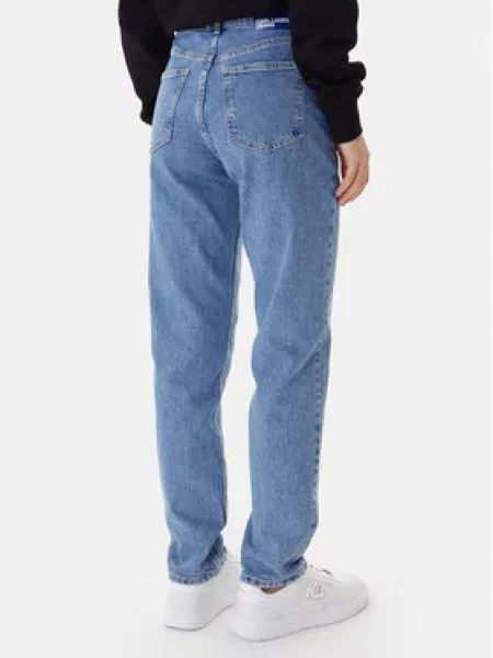 Karl Lagerfeld Jeans Jeans hlače Mom Fit modra