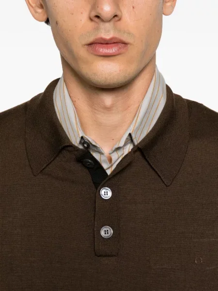Dugo polo majica Lanvin smeđa
