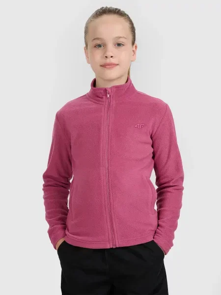 Gyerek fleece melegítő felső 4f rózsaszín