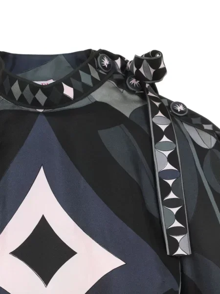 Rochie Pucci cu imagine cu imprimeu geometric de costum negru