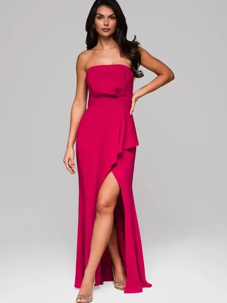 Rochie de seară Edoti de costum fucsie