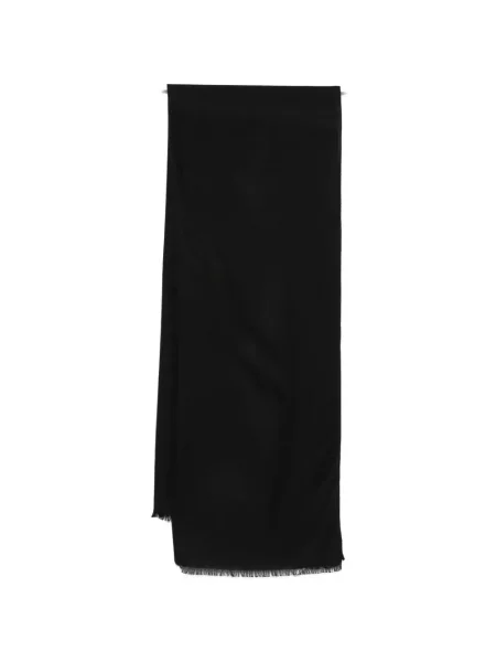 Fular Max Mara cu franjuri negru