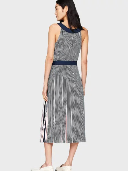 Смугаста сукня міді Tommy Hilfiger синя
